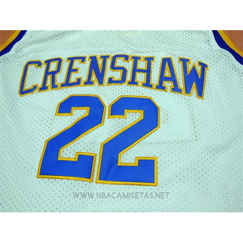 Camiseta Crenshaw Quincy McCall NO 22 Blanco